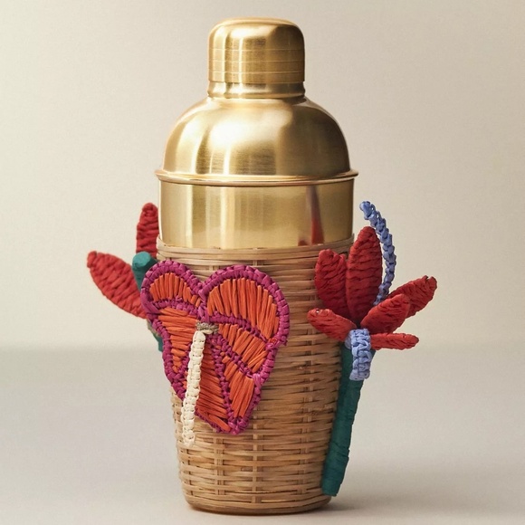 Anthropologie Abacaxi Ice Bucket and Cocktail Shaker, Set of 2, Sold Out Design - Picture 9 of 12